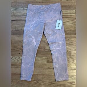 Zyia Pink Digital Granite pocket light n tight hi-rise 7/8 24”